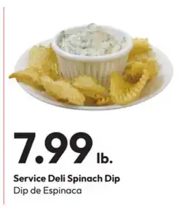 Stater Bros Service Deli Spinach Dip offer