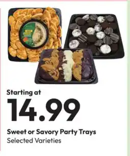 Stater Bros Sweet or Savory Party Trays offer