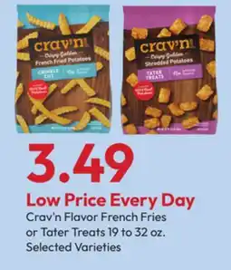 Stater Bros Crav'n Flavor French Fries or Tater Treats offer