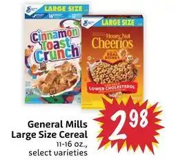 Foodmaxx General Mills Large Size Cereal offer
