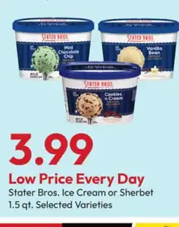 Stater Bros Stater Bros. Ice Cream or Sherbet offer