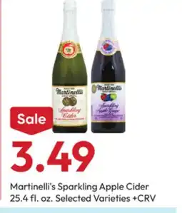 Stater Bros Martinelli's Sparkling Apple Cider offer