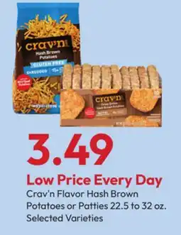 Stater Bros Crav'n Flavor Hash Brown Potatoes or Patties offer