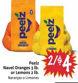 Foodmaxx Peelz Navel Oranges 3 lb. or Lemons 2 lb offer