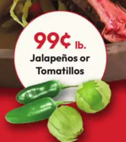Stater Bros Jalapeños or Tomatillos offer