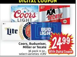 Foodmaxx Coors, Budweiser, Miller or Tecate offer