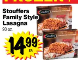 Superior Grocers Stouffers Family Style Family Style Lasagna offer
