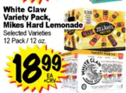 Superior Grocers White Claw Variety Pack, Mikes Hard Lemonade offer