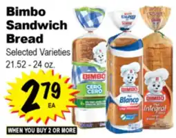 Superior Grocers Bimbo Sandwich Bread offer