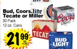 Superior Grocers Bud, Coors, Tecate or Miller offer