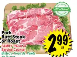 Superior Grocers Pork Butt Steak or Roast offer