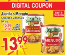 Superior Grocers Juanita's Menudo offer
