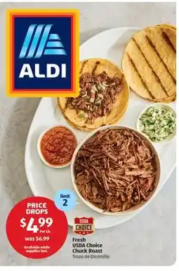 Aldi Fresh USDA Choice Chuck Roast offer