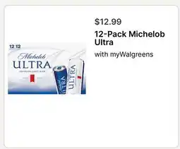 Walgreens 12-Pack Michelob Ultra offer