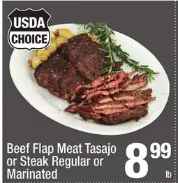 Super King Markets Beef Flap Meat Tasajo or Steak Regular or Marinated offer