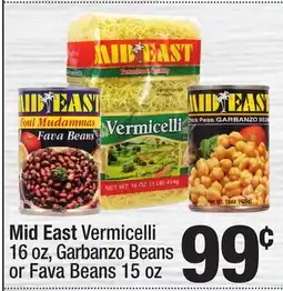 Super King Markets Mid East Vermicelli 16 oz, Garbanzo Beans or Fava Beans 15 oz offer