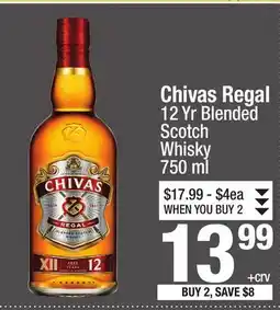 Super King Markets Chivas Regal 12 Yr Blended Scotch Whisky offer