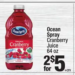 Super King Markets Ocean Spray Cranberry Juice offer