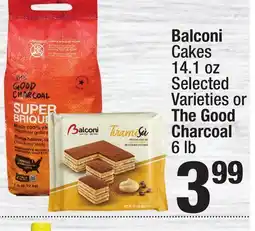 Super King Markets Balconi Cakes 14.1 oz Selected Varieties or The Good Charcoal 6 lb offer