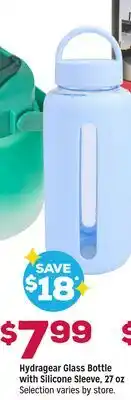 Grocery Outlet Hydragear Glass Bottle with Silicone Sleeve offer