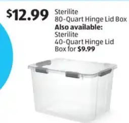Aldi Sterilite 40-Quart Hinge Lid Box offer