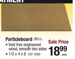 Menards Particleboard offer