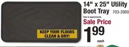 Menards 14 x 25 Utility Boot Tray offer