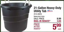 Menards 21-Gallon Heavy-Duty Utility Tub offer