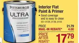 Menards Interior Flat Paint & Primer offer
