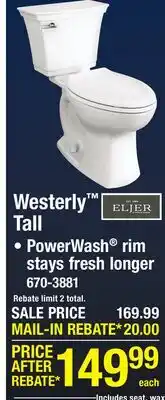 Menards Westerly Tall offer