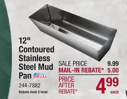 Menards 12 Contoured Stainless Pan offer