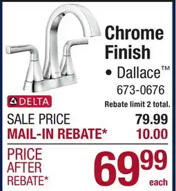 Menards Chrome Finish offer