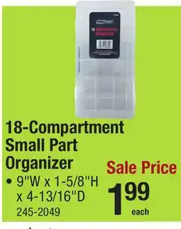 Menards 18-Compartment Small Part Organizer offer
