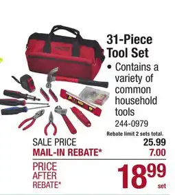 Menards 31-Piece Tool Set offer
