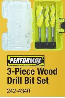 Menards 3-Piece Wood Drill Bit Set offer