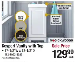 Menards Keyport Vanity with Top offer