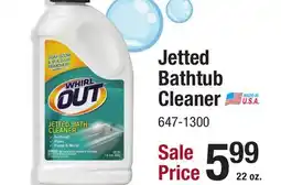 Menards Jetted Bathtub Cleaner offer