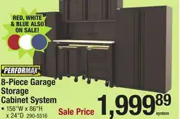 Menards 8-Piece Garage Storage Cabinet System offer