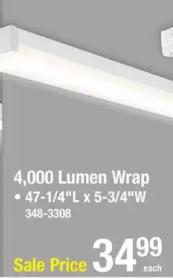 Menards 4,000 Lumen Wrap offer