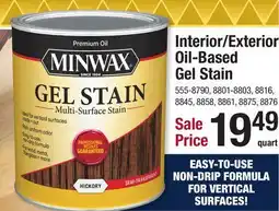 Menards Interior/Exterior Oil-Based Gel Stain offer
