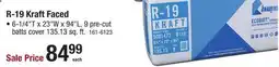 Menards R-19 Kraft Faced Pre-Cut Fiberglass Batts offer