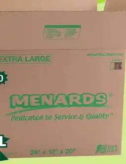 Menards Extra Large offer