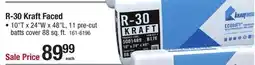 Menards R-30 Kraft Faced offer