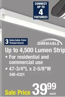 Menards Up to 4,500 Lumen Strip offer