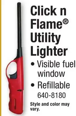 Menards Click n Flame Utility Lighter offer
