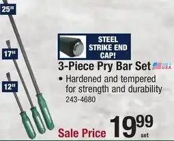 Menards 3-Piece Pry Bar Set offer