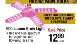 Menards 900 Lumen Grow Light offer