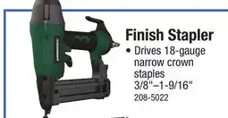 Menards Finish Stapler offer