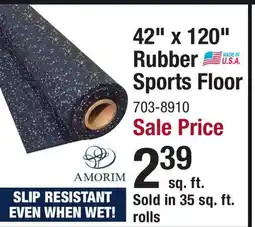 Menards 42 x 120 Rubber Sports Floor offer