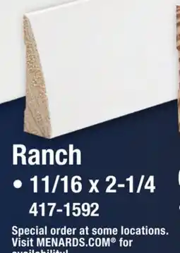 Menards Ranch offer